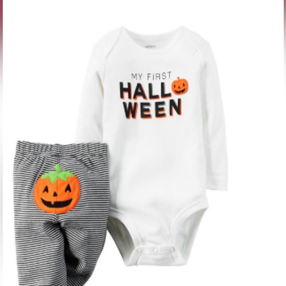 Carter’s Halloween Pumpkin Bodysuit size 9 months